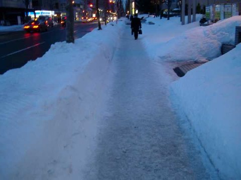 歩道＠札幌 2004/01/26-2